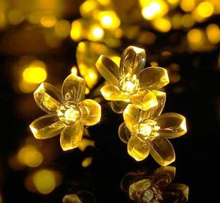 Masaki Fashion 13 LEDs 4 m Yellow Steady Flower Rice Lights