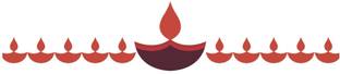 StickerYard 91.44 cm Diya Border Self Adhesive Sticker