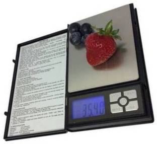 NIVAYO ® Digital Notebook 500gm x 10mg (0.01g) Gold and Silver Jewellery Weighing Scale (Black) TM-0161 Weighing Scale