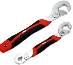 hexa hub Set Auto Adjustable Wrench Spanner Tools Snap and Grip (Set of 2 Piece) Double Sided Combination Wrench