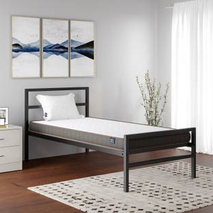 Nilkamal SLEEP Striker + Lite Mattress Metal Single Bed