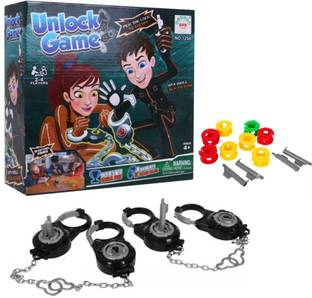 HALO NATION Handcuffs Game Break Free Game - Unlock Game Cracking The Code - Game for Family Kids Adults All Age Handcuff Toy Game Strategy & War Board Game