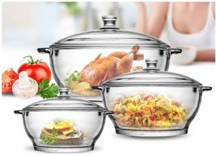 jiyan enterprise1 Glass Mixing Bowl Glass Casserole small size 1000ml