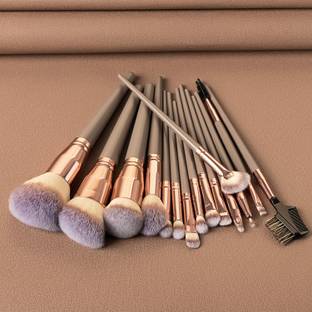Roslet Makeup Brushes Premium Synthetic 15 Pcs Professional Makeup Brush Set Foundation Powder Brush Eye Shadows Brushes Concealers Blending Brushes Set
