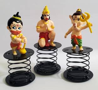 ShopTalk Pack of 3 Ganesha ,Hanuman & Bal Hanuman Car Dash Board Car Air Vent Trim