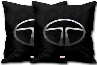 ME&YOU Black Fabric Car Pillow Cushion for Tata