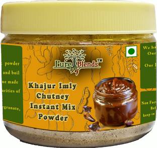 Pure Blends Khajur Imly chutney Instant Mix Powder | Dates Tamarind Chutney | Khajoor Chutney Instant Mix | Without Garlic Chutney Powder