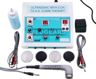MEDGEARS Physiotherapy Machine Combination Electro Therapy Ultrasonic With Tens for All Pain Relief With One Year warranty Physiotherapy equipment Electrotherapy Device