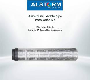 ALSTORM Aluminium 10fit Length and 6 inch chimney pipe Hose Pipe