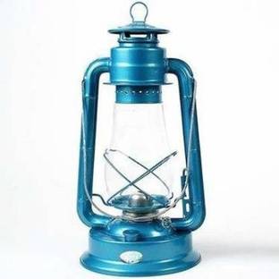 Happy Traders Blue Metal Table Lantern
