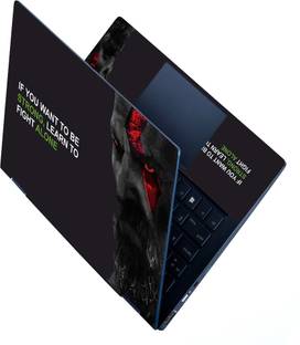 FineArts HD Printed Full Panel Laptop Skin Sticker Vinyl Fits Size Upto 15.6 inches No Residue, Bubble Free - Strong Alone Self Adhesive Vinyl Laptop Skin Compatible for 15.6 inch