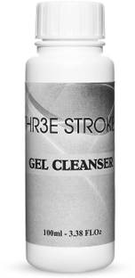 THR3E STROKES Cleanser Plus Removes Excess Gel Enhance Shine Sticky Remover Nail UV Gel Sticky Remover Liquid Nail Art 100ML