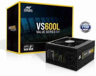 Ant Esports VS600L 600 Watts Gaming PSU with 4 SATA Cables