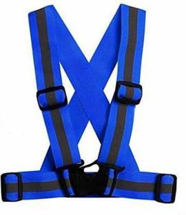 JLG Soft High Visibility Protective Safety Reflective Vest Belt Jacket, Night Cycling Reflector Strips Cross Belt Stripes Adjustable Vest Safety Jacket Safety Jacket
