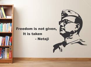 LANSTICK 76.2 cm NETAJI Self Adhesive Sticker