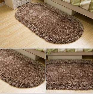 RM Handloom Brown Polyester Carpet
