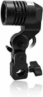Hiffin E27 Single Blub Holder Set of 2 pcs spl Quality Imported Photography Photo Light Lamp Bulb Single Holder E27 Socket Bracket Studio EU Plug,Black Camera Rig