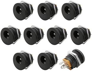 ERHIndia (Pack of 10) DC Socket Female 3pin DC Power Jack Connector 5.5x2.5mm 3 Pin Plastic Female DC Power Jack Socket Connector(Pack of 10) DC Socket Female 3pin DC Power Jack Connector 5.5x2.5mm 3 Pin Plastic Female DC Power Jack Socket Connector Power Supply Electronic Hobby Kit