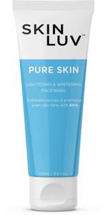 SkinLuv Pure Skin Lightening & Whitening Facewash With AHA for Skin Exfoliation and Radiance Face Wash