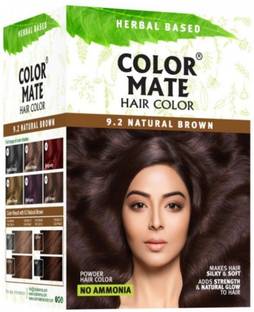 COLOR MATE Herbal Based Hair Color, 9.2 Natural Brown , 9.2 Natural Brown