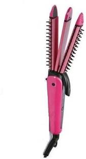 Moonlight NHC-8890 Curler and Crimper For Hair Styling Hair Straightener For Women's Hair Straightener