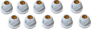 JELECTRICALS White Fancy Bulb Holder Pack of 10 Brass Light Socket