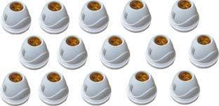 JELECTRICALS White Fancy Bulb Holder Pack of 15 Brass Light Socket