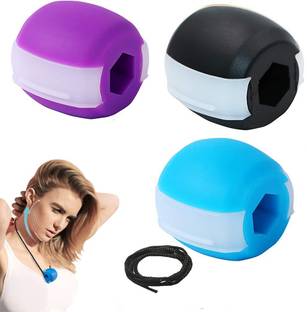 maycreate 3 Pack Jaw Excerise Chew, Jawline Exerciser, jaw exerciser for Women & Men, Jaw Trainer Jawline shaper jaw Workout, Double Chin Reducer, Face Slimmer and Neck Toning, Define Your Jawline Massager