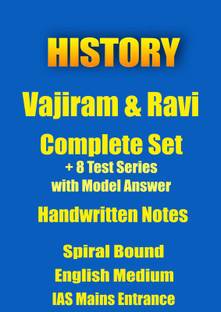 History Handwritten Notes By Vajiram And Ravi Plus 8 Tests With Model Answers