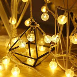 StyBuzz 20 LEDs 3 m Yellow Steady Bulb Rice Lights