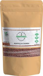 ARANYAKA Traditional Kaikuthal(Hand-Pounded) Red Rice - Mappillai Samba - 2 Kg  Rice-Diabetic Friendly-Gluten Free- (Medium Grain, Unpolished) (2000gm) Red Mapillai Samba Rice (Medium Grain, Boiled)
