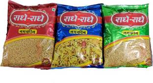 Radhey Radhey SHAHI MIXTURE 400 G+ BHUJIYA 400 G+ ALOO BHUJIYA 400 G