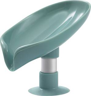 Amaxone Creative Tree Leaf-Shaped Standing Sucker Draining Soap Rack Holder