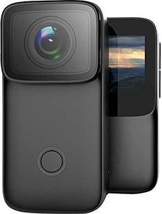 SJCAM Action Camera C200 Keychain Action Camera 4K 24FPS with EIS 2.0 | 6-Axis Gyro Stabilizer | WiFi 2.4 GHZ | Insta Go | Webcam | Video Recording | Slow Motion | Time Lapse | Mini Vlogging Camera (Black) Sports and Action Camera