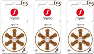 Signia Hearing Aid Battery 312- Pack of 18 Batteries 10966598-Hear.com Stethoscope Case