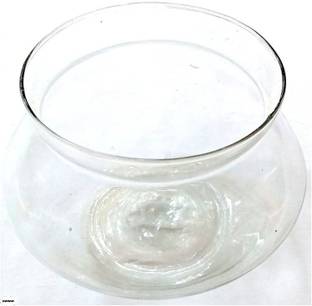 SilverShade Bamboo JAR/Candy JAR/Glass Pot/JAR (4") Glass Vase (4.72 inch, White) Glass Vase