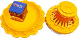 AD ENTERPPRISE AD-BOWL TOP COVER ,BESS AND LED LIGHT FOR 8" AND 10" BOWL AQUARIUM (YELLOW) Aquarium Stand