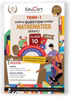 Educart Cbse Term 1 Maths Basic Sample Papers Class 10 MCQ Book for 2022