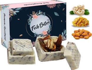 FabBites Rose Petal Chocolate Healthy Dry Fruit Delight Sweets Pack |Chocolate Sweets Gift Box for Diwali , Rakhi , Holi, Birthday, Anniversary ,Wedding| 260 Gram Bars
