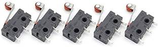 ERHIndia (5 Pcs) Limit Switch 220v AC with Roller 3 Pin Momentary Roller Lever Arm Micro Limit Switch for Multiple Applications AC 250V 5A SPDT Electronic Components Electronic Hobby Kit