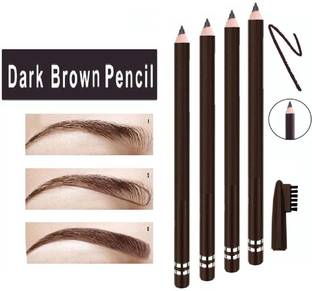 Latixmat Eye Brow Shaper Water Proof Brown Eyebrow Shaper Pencil with Brush Set of 4