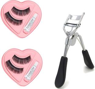 J & F Featured Curler and Eyelashes ( Pack of 2 eyelashes )