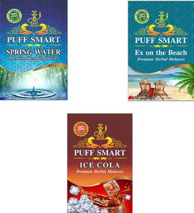 Puff Smart Premium Herbal Spring Water, Ex on the Beach, Ice Cola Hookah Flavor