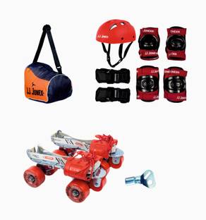 JJ Jonex Roller Skates for Kids, Adjustable Roller Skates, Tenacity Combo , 11 Above Year Skating Kit