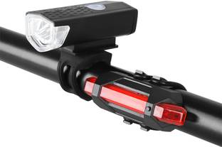 FASTPED Combo of Bicycle LED USB Rechargeable Head Light and Taillight (Combo) LED Front Rear Light Combo