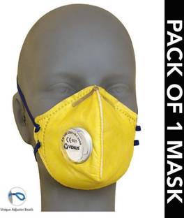 Venus Safety and Health Premium Protection Unisex Mask For Men Women Kids Teens Girls Boys Adults School Students Pack of 1 Mask Anti Pollution Carbon Activated Filter Respirator Face Mask PM2.5 Filteration Valve Mask Air Circulation Breathable N95 Mask With Adjustable Nose Clip Reusable Comfortable Mask High Quality Face Mask Soft Fabric Premium High Quality Outdoor Mask Surgical Mask Multi Layer Cotton Cloth Mask Washable Pollution Mask With Adjustable Head Loop Multilayer Fabric Pharmaceutical Mask Designer Facemask Anti Bacterial Mask Anti Virus Mask Anti Germ Mask Antimicrobial Mask Yellow Mask Washable, Reusable