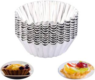 M T TRADERS Aluminium Tart/Pie Mould Pack of 10