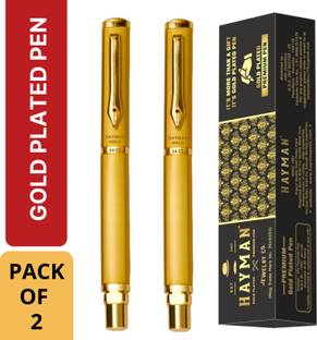Hayman 24 CT Gold Plated Triangular Roller Ball Pen