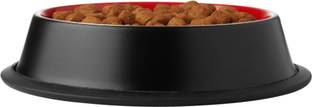 CIBO Super Premium Quality Anti Skid Belly Non Tip Bowl Pantone Double Colour Inside & Outside Large Round Stainless Steel Pet Bowl