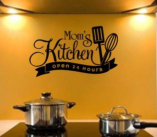 LANSTICK 71.12 cm MOM'S KITCHEN LOVE FOR MOM STICKER Self Adhesive Sticker